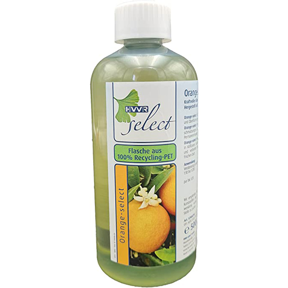 Orangenreiniger - Orangen-select - Der Duft- und Kraftreiniger mit dem Wirkstoff der Orangenschalen. Hergestellt auf Basis nachwachsender Rohstoffe.
